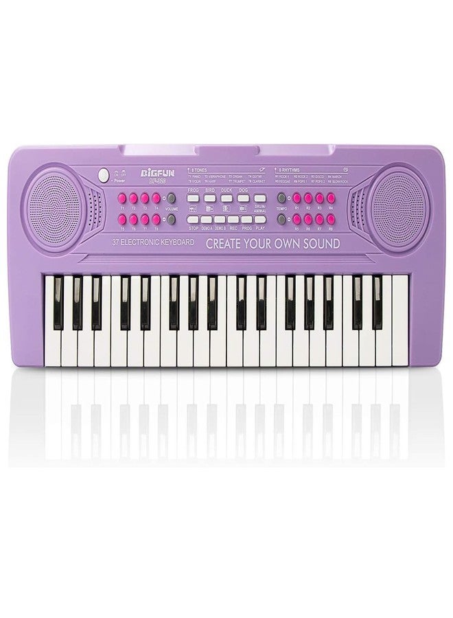 BIGFUN Keyboard Piano for Kids, BIGFUN 37 Keys Toddler Piano Multifunction Music Educational Instrument Toy, Electronic Kids Keyboard for 3-7 Year Old Girls and Boys (Purple) - Image 1